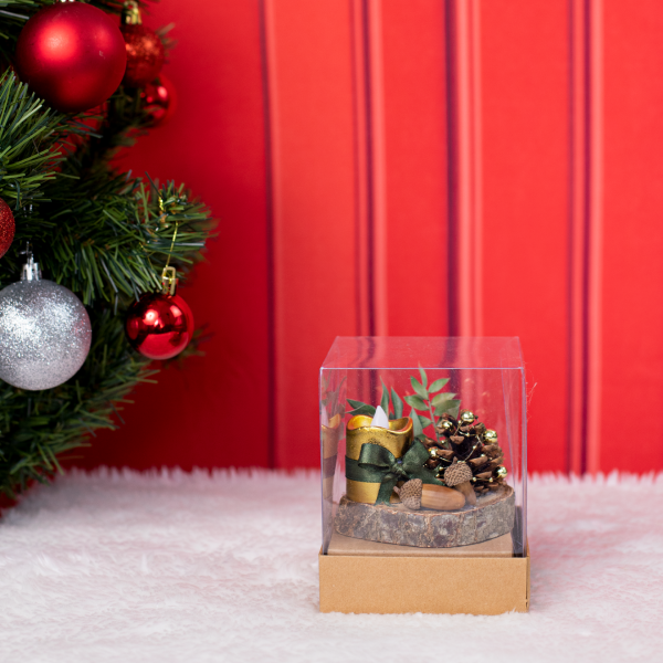 Ahşap Kaideli Led Mum DC004