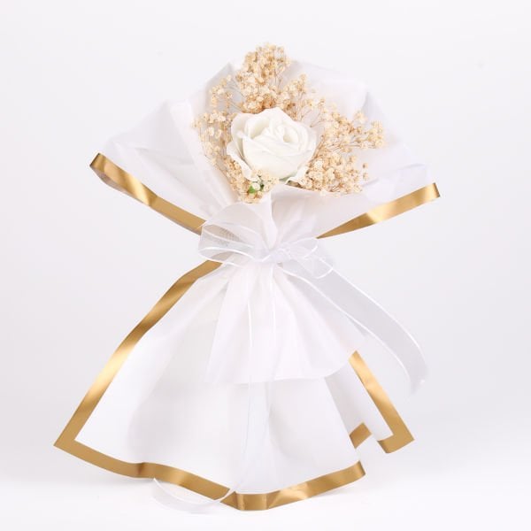 İsteme Söz Nişan Mini Çiçek Buketleri - Beyaz Gül