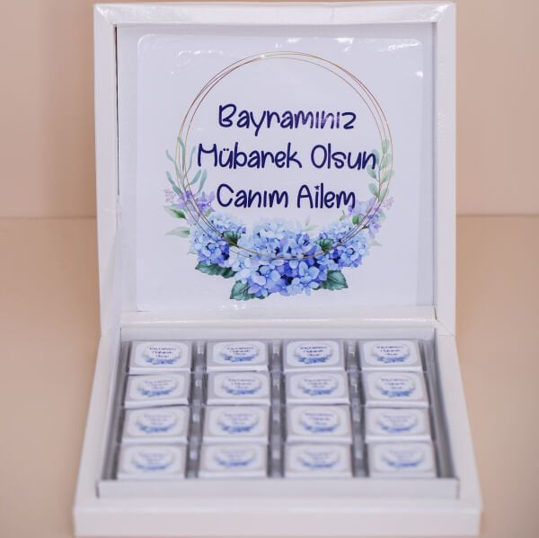 Bayram Çikolatası - Beyaz Kutuda 48'li