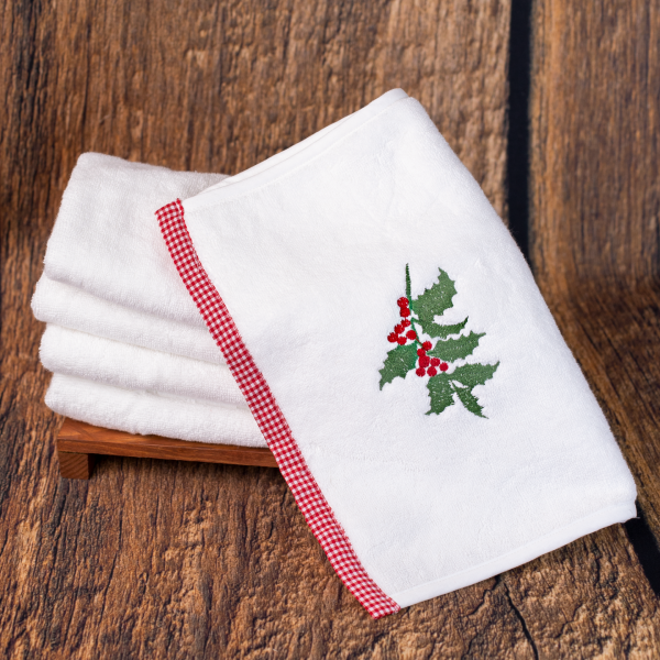 Yılbaşı Konseptli Nakışlı Havlu TS004