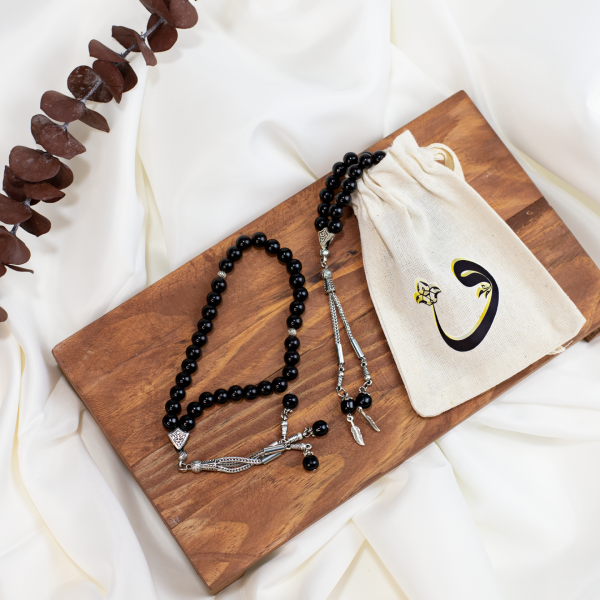 Baskılı Kese içinde İnci Tespih