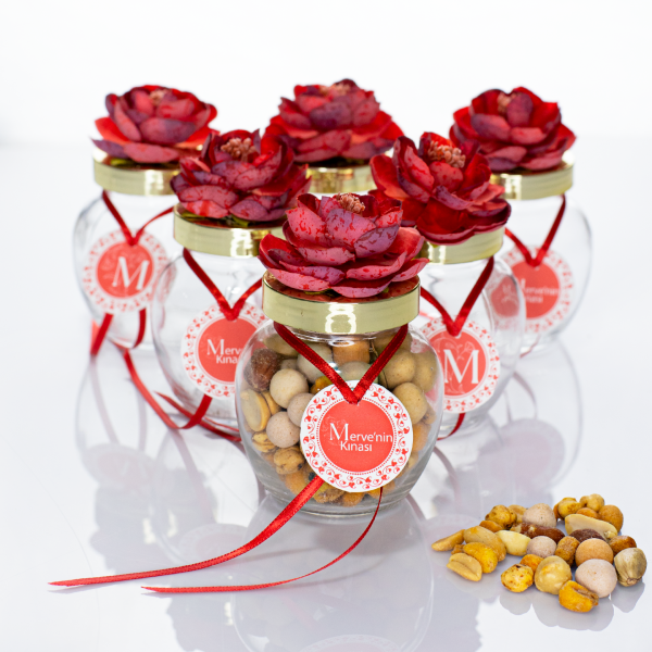 Kına Hediyeliği Kuruyemiş Kavanozu