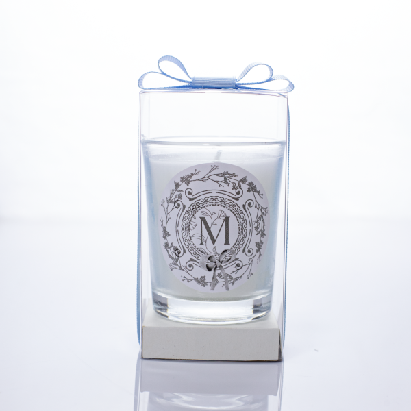 Asetat Kutuda Büyük Cam Bardak Mum