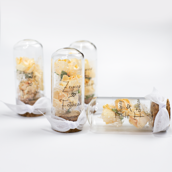 Mini Fanus - Kağıt Güllü