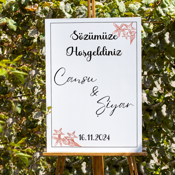Karşılama Panosu - Deniz Konseptli