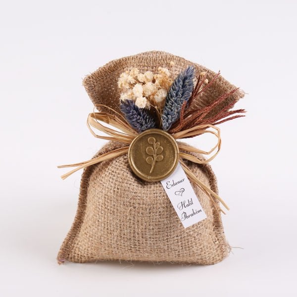 Jüt Lavanta Kesesi - Çiçekli