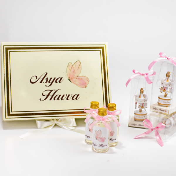 Karton Kutuda Bebek Çikolatası & Atlı Karınca & Kolonya Set