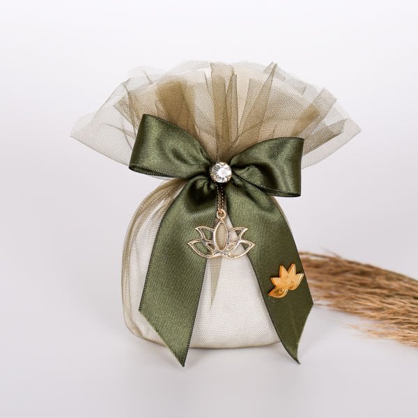 Lüx Saten Kese - Lotus