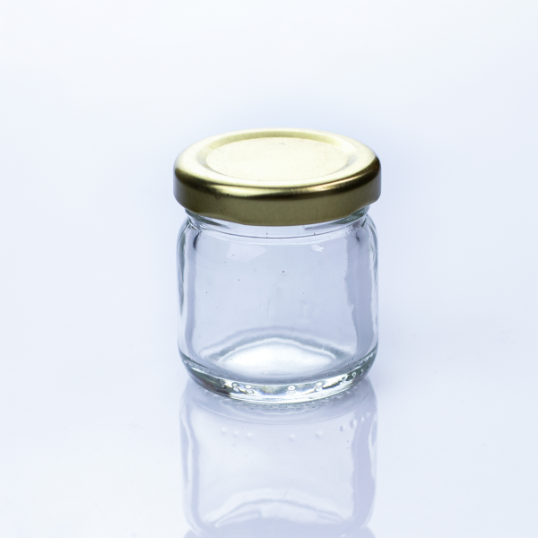 40 cc Cam Kavanoz - Beyaz ya da Gold Kapaklı