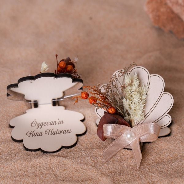 Ahşap İstiridye Ayna