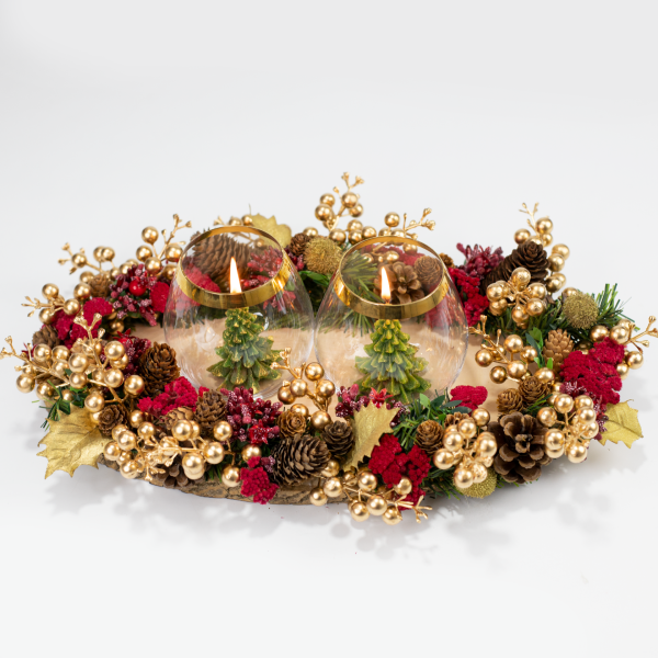 Yılbaşı Masa Dekorasyonu & Mumluk