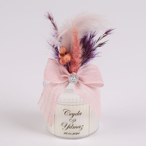 Mika Şekerlik Mum - Pembe Mor