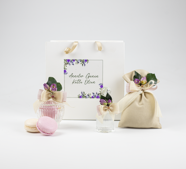 Çantalı Set - Kuru Güllü - Makaronlu