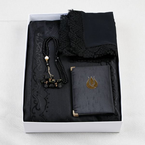 Büyük Namaz Seti - Siyah