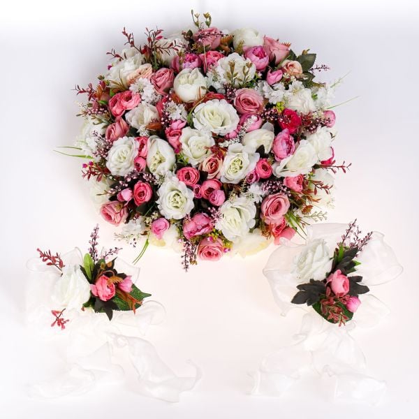 Gelin Arabası Süsleme Set - Pembe