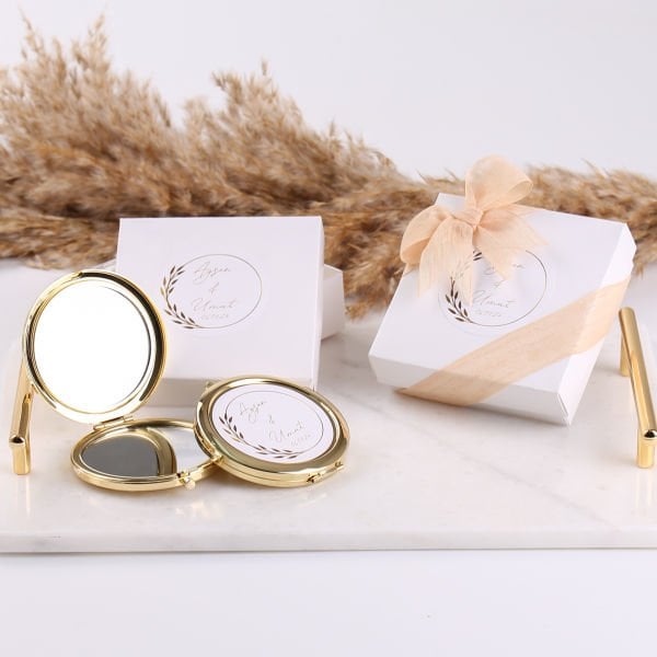 Gold Ayna - Beyaz Kutu