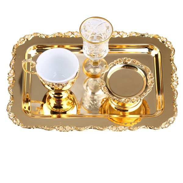 Lüx Tepsi Seti - Gold