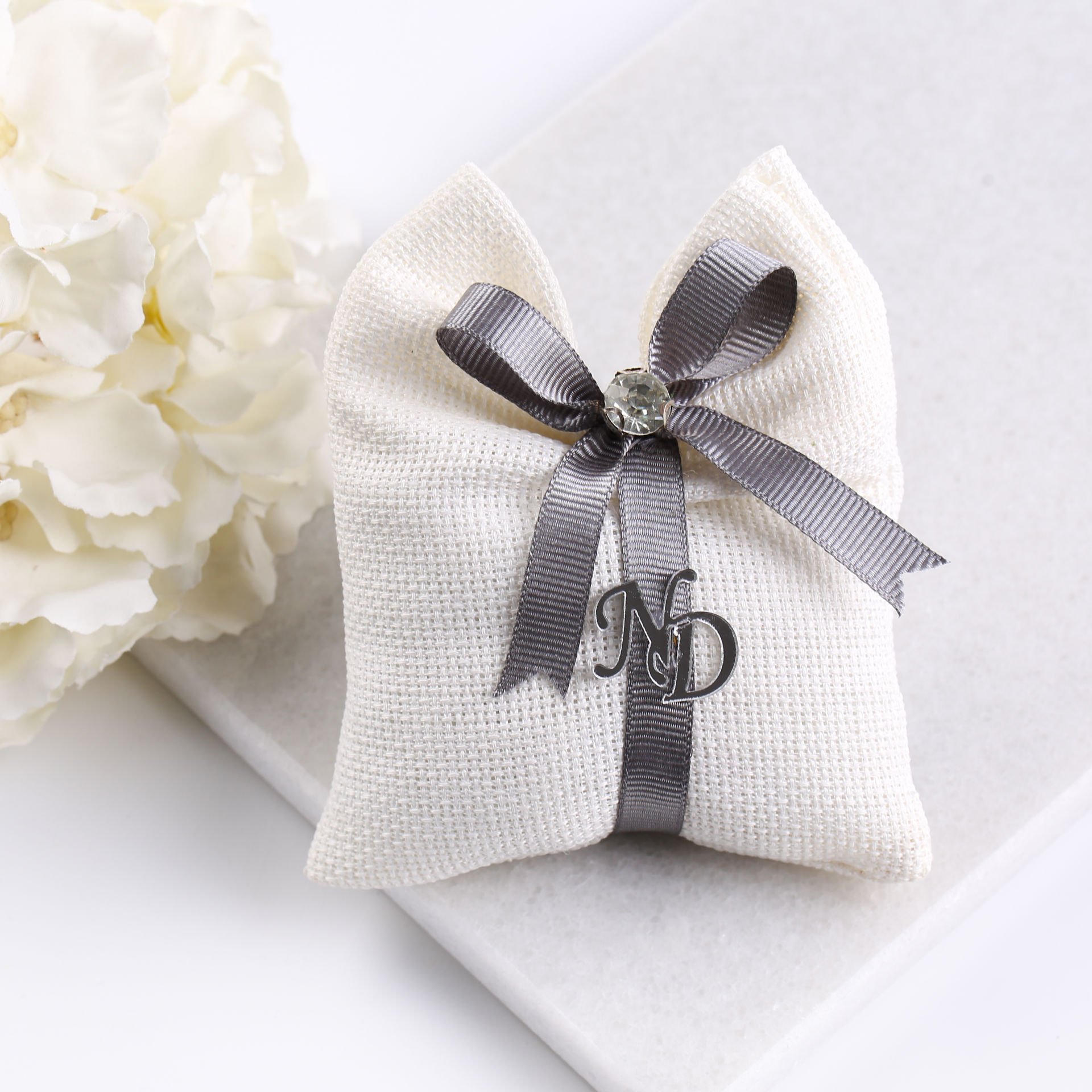 Linen Kese - Grogren Kurdeleli