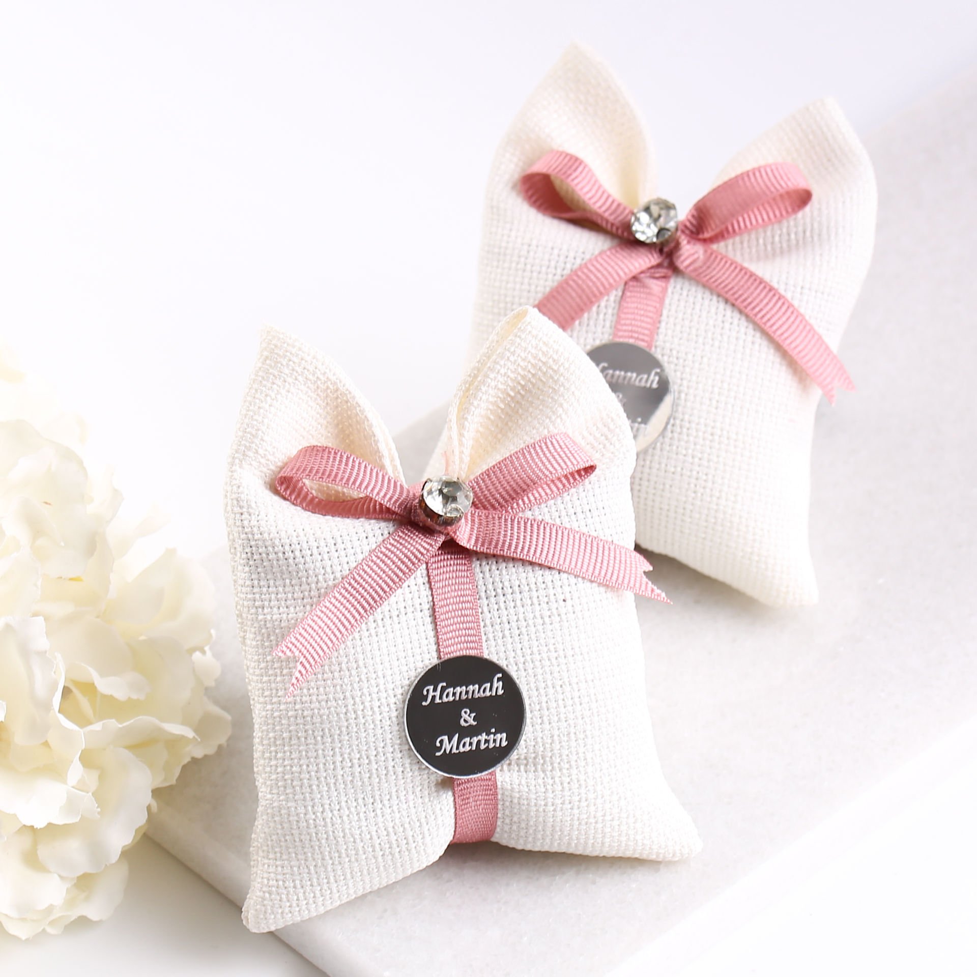 Linen Kese - Grogren Kurdeleli