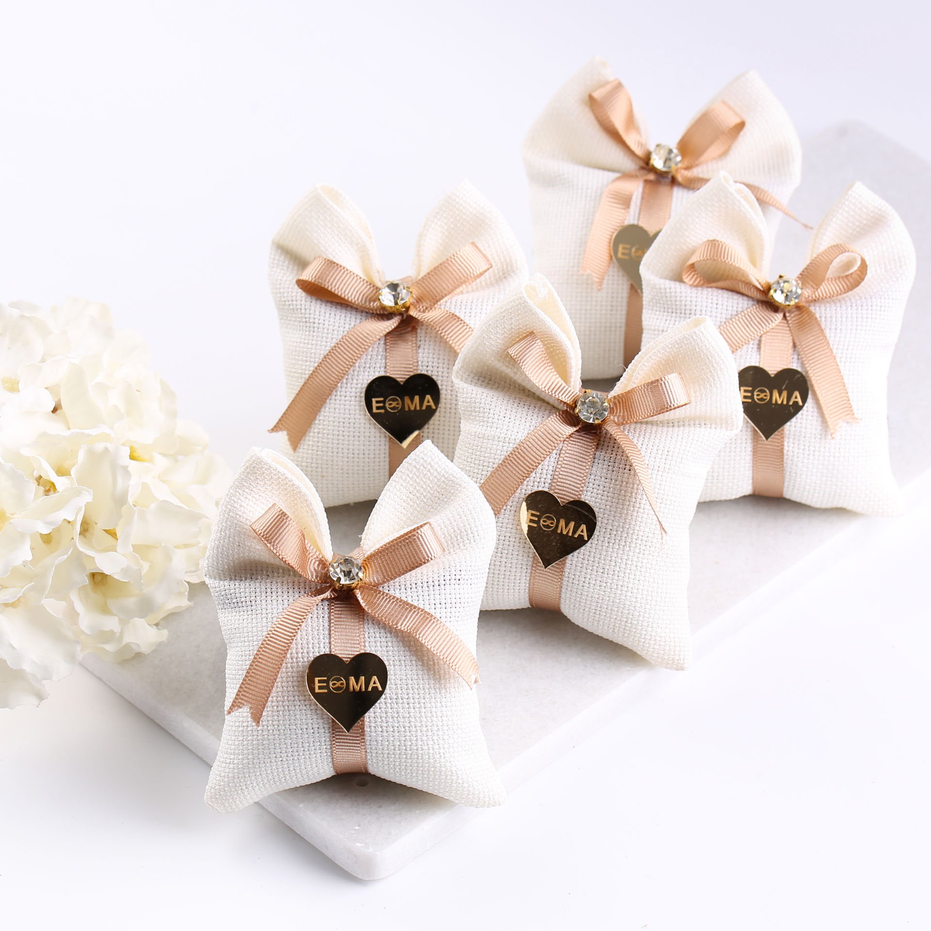 Linen Kese - Grogren Kurdeleli