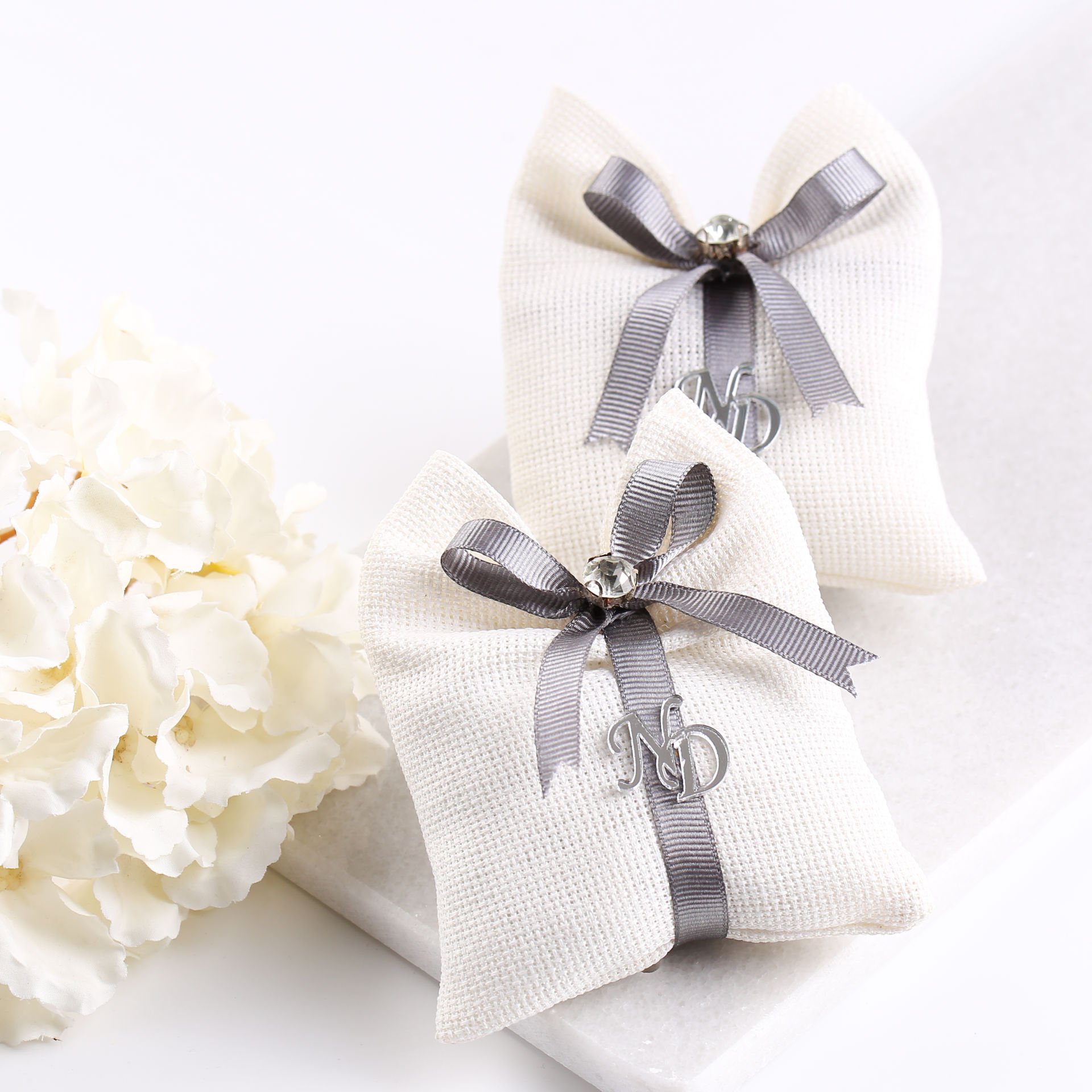 Linen Kese - Grogren Kurdeleli