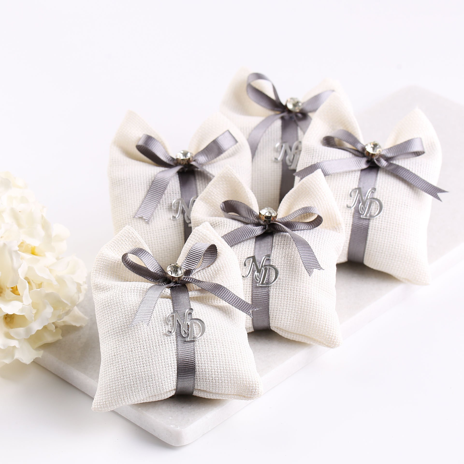 Linen Kese - Grogren Kurdeleli