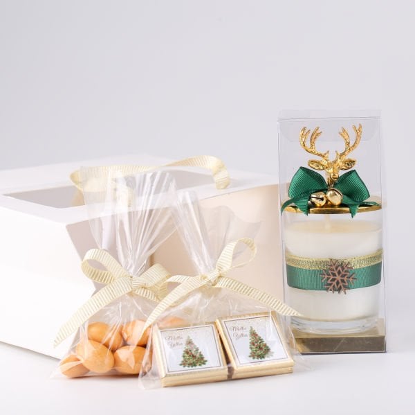 Yılbaşı Mum & Çikolata & Draje Set - 1
