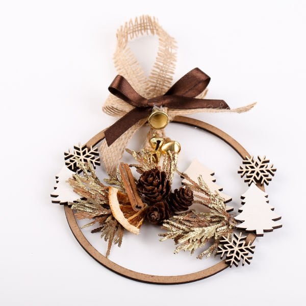 Ahşap Çember Duvar Süsü - WD012